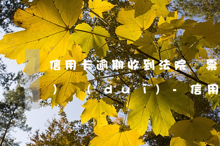 信用卡逾期收到法院傳票怎么應(yīng)對(duì)-信用卡逾期收到法院傳票怎么應(yīng)對(duì)呢