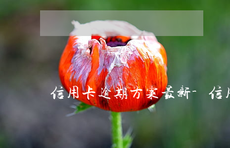 信用卡逾期方案最新-信用卡 逾期了怎么辦