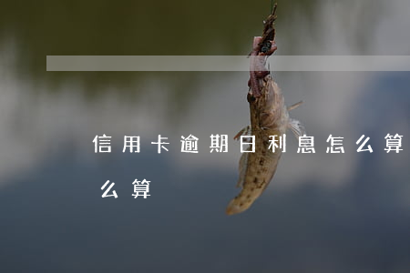 信用卡逾期日利息怎么算(信用卡逾期利息怎么算?)