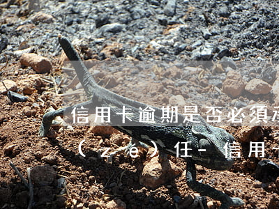 信用卡逾期是否必須承擔(dān)刑事責(zé)任-信用卡逾期是否必須承擔(dān)刑事責(zé)任呢