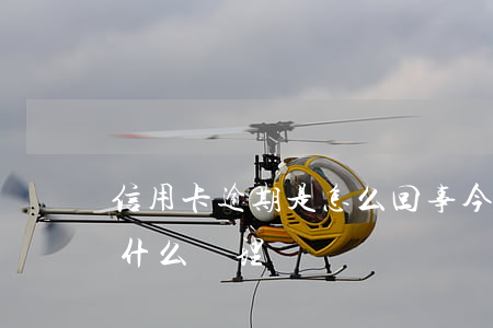 信用卡逾期是怎么回事(今年的信用卡逾期有什么處理)