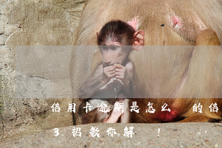 信用卡逾期是怎么辦的(信用卡逾期怎么辦?這3招教你解決!)