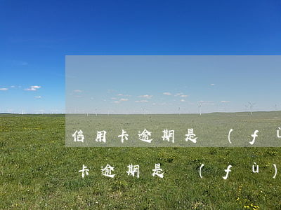信用卡逾期是負(fù)債嗎嗎怎么還（信用卡逾期是負(fù)債嗎嗎）