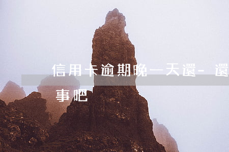 信用卡逾期晚一天還-還信用卡逾期一天沒事吧