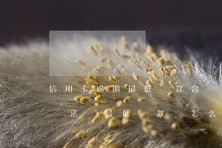 信用卡逾期最低還款合適嗎-當信用卡逾期無法還最低還款該怎么處理