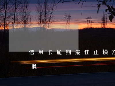 信用卡逾期最佳止損方法(信用卡逾期怎么止損)