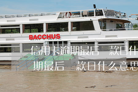 信用卡逾期最后還款日什么意思-信用卡逾期最后還款日什么意思啊