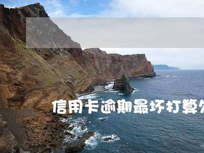 信用卡逾期最坏打算(欠信用卡逾期要坐牢吗)