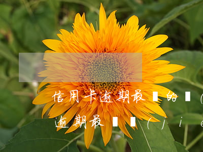 信用卡逾期最壞的結(jié)果是(信用卡逾期最壞結(jié)果會(huì)怎么樣)