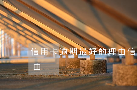 信用卡逾期最好的理由(信用卡逾期最好的理由)
