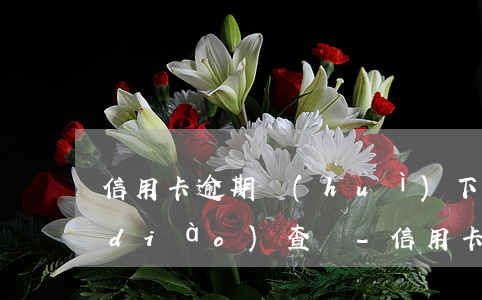 信用卡逾期會(huì)下來人到地方調(diào)查嗎-信用卡逾期會(huì)下來人到地方調(diào)查嗎是真的嗎