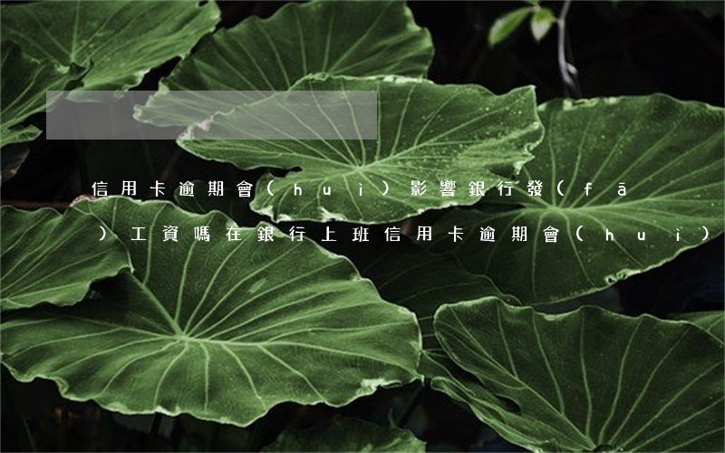 信用卡逾期會(huì)影響銀行發(fā)工資嗎(在銀行上班信用卡逾期會(huì)影響工作嗎)