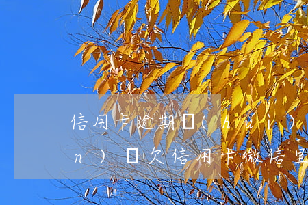 信用卡逾期會(huì)扣微信錢(qián)嗎(欠信用卡微信里的錢(qián)會(huì)被扣嗎)