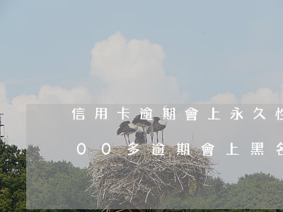 信用卡逾期會上永久性黑名單嗎(信用卡1000多逾期會上黑名單嗎)