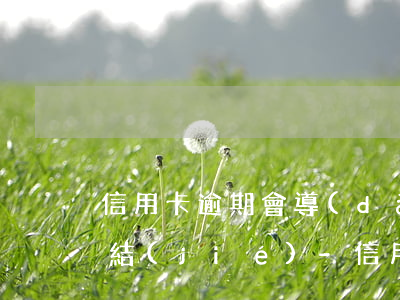 信用卡逾期會導(dǎo)致其他銀行卡凍結(jié)-信用卡逾期會導(dǎo)致其他銀行卡凍結(jié)嗎