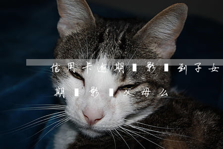 信用卡逾期會影響到子女嗎(子女的信用卡逾期會影響父母么)