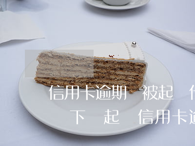 信用卡逾期會被起訴什么罪名(銀行在什么情況下會起訴信用卡逾期人員)