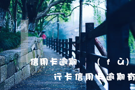 信用卡逾期會負(fù)法律責(zé)任嗎(銀行卡信用卡逾期有什么后果)