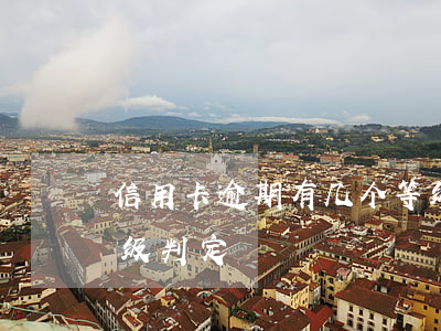 信用卡逾期有几个等级(信用卡逾期有几个等级判定)