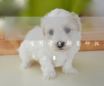 信用卡逾期有妙招不(信用卡逾期有妙招不還怎么辦)