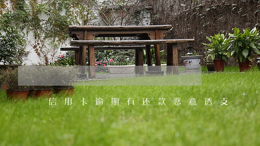 信用卡逾期有还款恶意透支