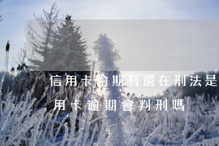 信用卡逾期有還在刑法是怎么定義 銀行的信用卡逾期會判刑嗎