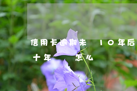 信用卡逾期未還10年后還清 欠信用卡超過十年沒還怎么辦