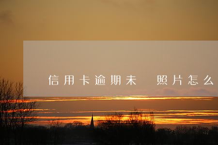 信用卡逾期未還照片怎么處理(我信用卡逾期)