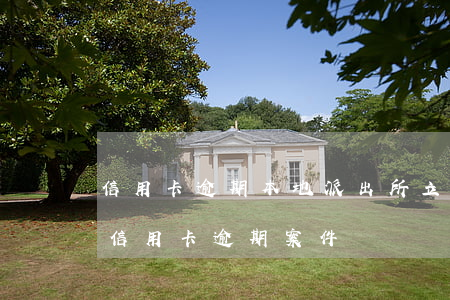 信用卡逾期本地派出所立案嗎-公安局受理信用卡逾期案件嗎