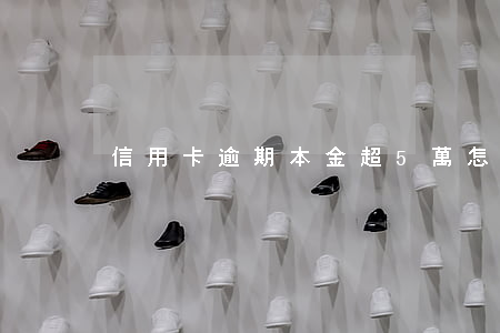信用卡逾期本金超5萬怎么辦