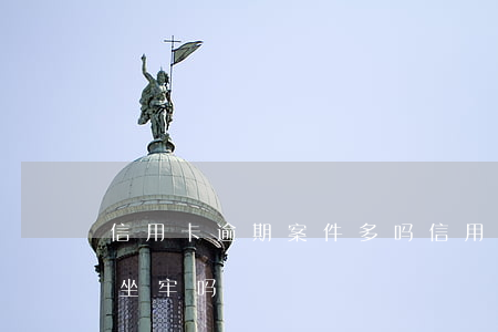 信用卡逾期案件多吗(信用卡逾期案件多吗会坐牢吗)