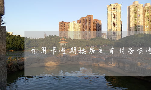 信用卡逾期楼房交首付(房贷逾期 信用卡)
