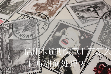 信用卡逾期欠款1万怎么办，信用卡逾期欠款1万，如何处理？