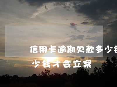 信用卡逾期欠款多少钱会抓人-欠信用卡多少钱才会立案
