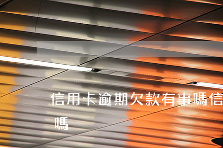 信用卡逾期欠款有事嗎(信用卡逾期欠款有事嗎)