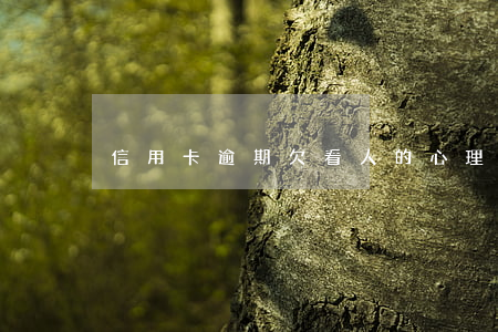 信用卡逾期欠看人的心理 信用卡惡意拖欠