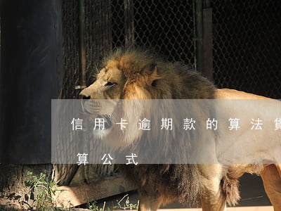 信用卡逾期款的算法(貨款逾期率計(jì)算公式)