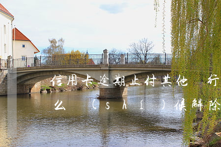 信用卡逾期止付其他銀行(信用卡銀行止付什么時(shí)候解除)