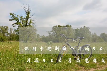 信用卡逾期每个月还500(信用卡逾期每个月还500算恶意透支吗)