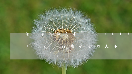 信用卡逾期民事訴訟標(biāo)準(zhǔn)(信用卡逾期民事訴訟標(biāo)準(zhǔn))