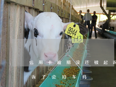 信用卡逾期没还被起诉 信用卡逾期没还被起诉了会扣车吗