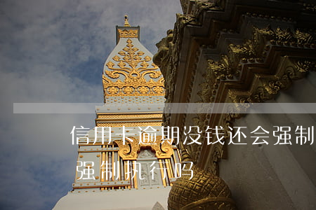 信用卡逾期没钱还会强制执行吗 欠信用卡会强制执行吗