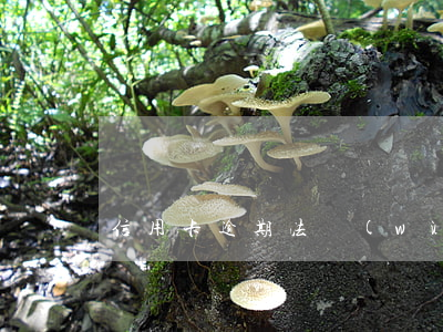 信用卡逾期法務(wù)部之前(“信用卡逾期”)