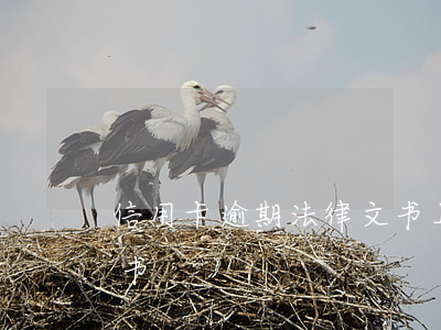信用卡逾期法律文书上传（信用卡逾期法律文书）