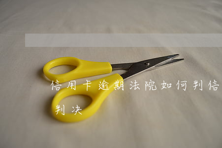 信用卡逾期法院如何判(信用卡逾期法院如何判决)