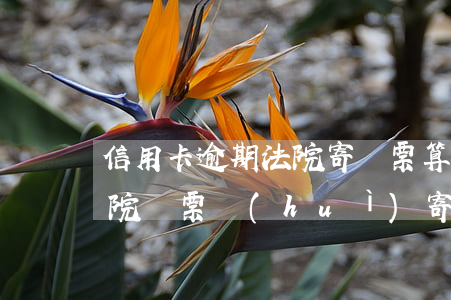 信用卡逾期法院寄傳票算立案嗎(貸款逾期法院傳票會(huì)寄到哪里)
