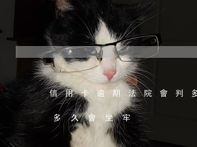 信用卡逾期法院會判多久還清(欠信用卡逾期多久會坐牢)