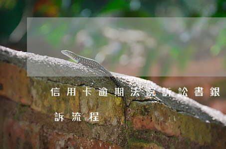 信用卡逾期法院訴訟書(銀行對信用卡逾期起訴流程)