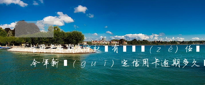 信用卡逾期法院起訴有連帶責(zé)任嗎(今年新規(guī)定信用卡逾期多久會起訴)