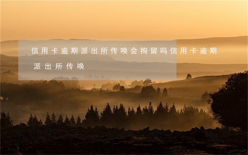信用卡逾期派出所传唤会拘留吗（信用卡逾期派出所传唤）